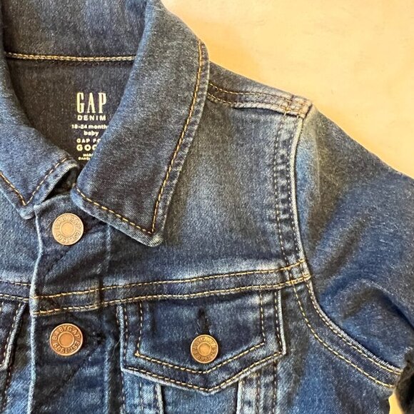 Gap toddler denim jacket 18-24 Months Stretch FALL - Picture 3 of 6